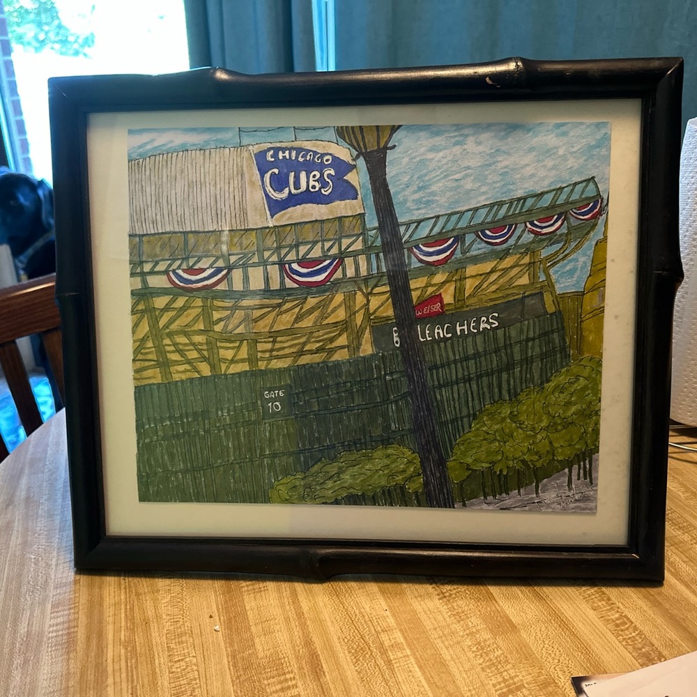 Chicago Cubs Wrigley Field Art Painting